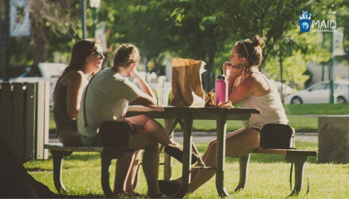 visiting the park with friends is one of the best things to do in franklin tn