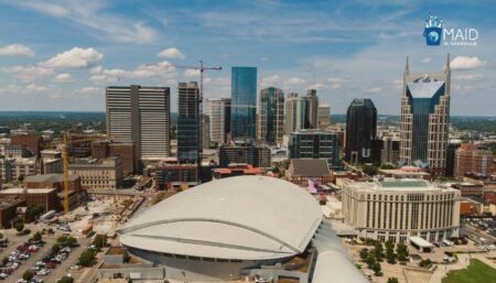 view of the city in nashville